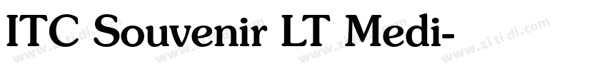 ITC Souvenir LT Medi字体转换